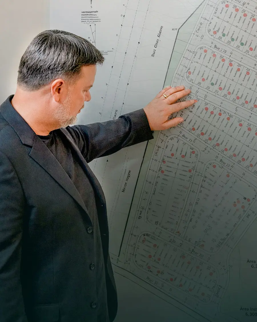 Alessandro Firmino analisando um projeto da ALEFIR
